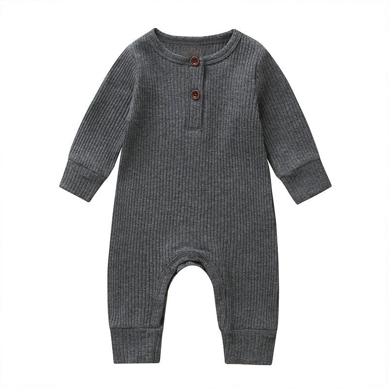 New Baby Jumpsuit Sunken Stripe Trousers Romper Western Style 8