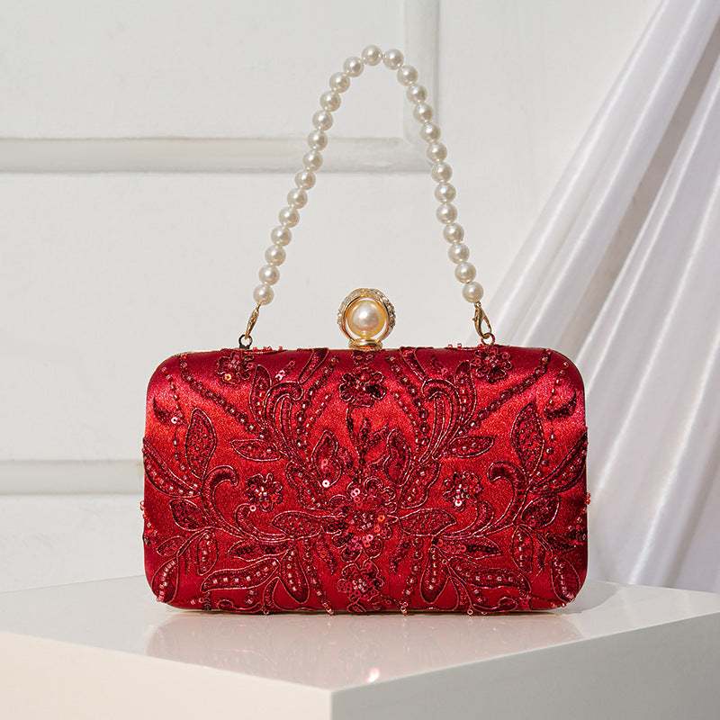 Beaded-embroidery Tote Bag In A Modern Chinese Style For Women 5
