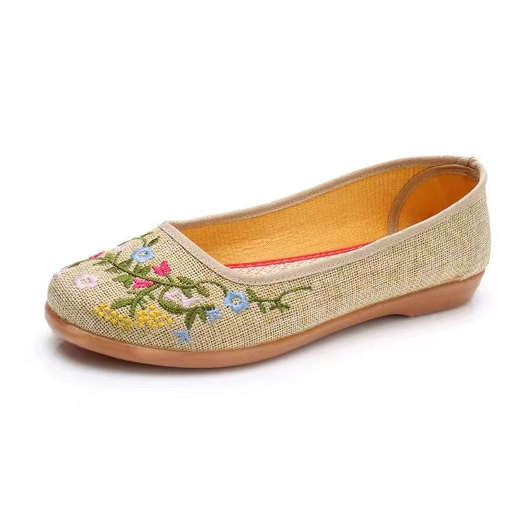 Women's Middle-aged And Elderly Soft-soled Embroidered Dance Shoes 4