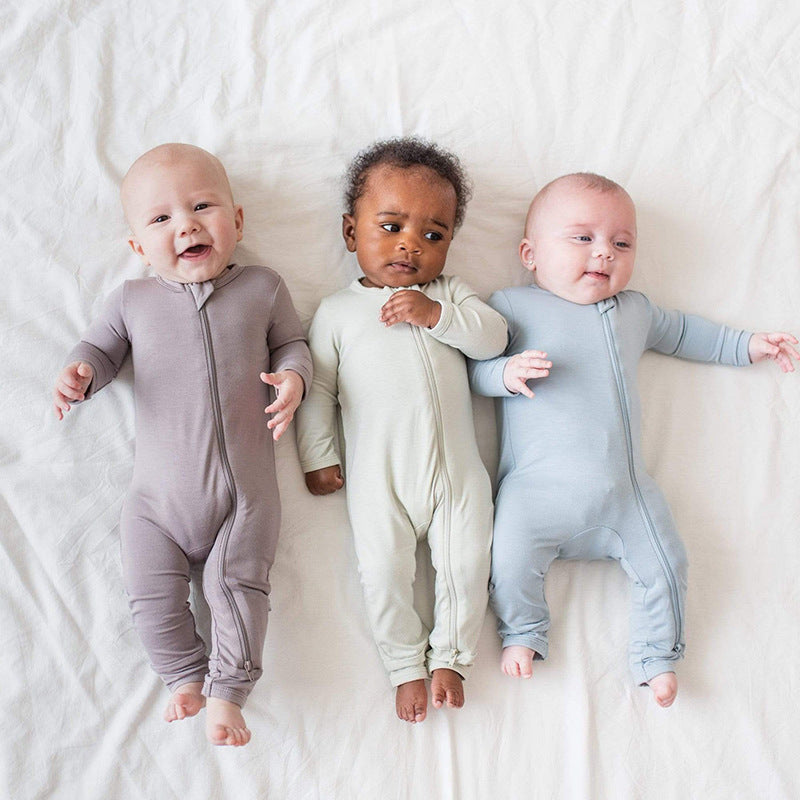 Bamboo Fiber Baby Clothes Newborn  Bodysuit 4