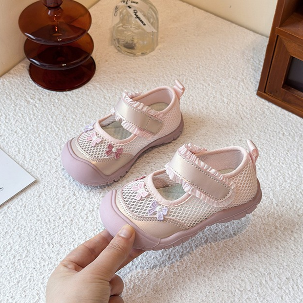 Children's Sports Shoes, Sandals, Breathable Mesh Shoes, Sweet Princess Shoes For Little Girls, Soft Soled Casual Shoes 4