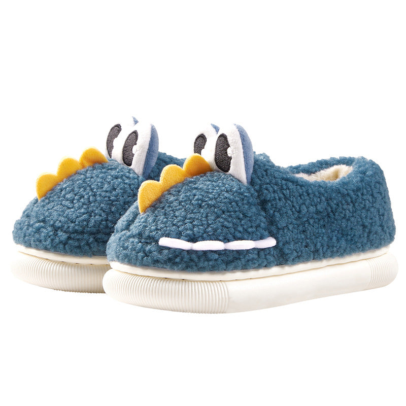 Indoor And Outdoor Home-use Cotton Slippers With A Heel For Children 3