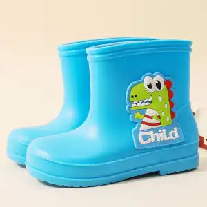 The Waterproof Shoes For Children In Dinosaur Are Thickened And Flexed 2