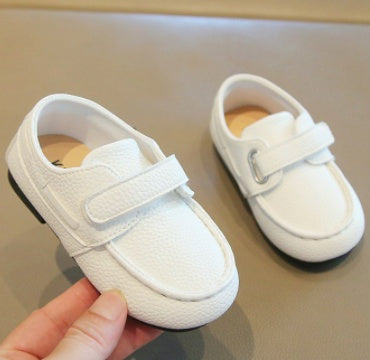 2026 New Autumn British Retro Kids Leather Shoes, Soft Sole Baby Casual Loafers Moccasin Shoes For Boys Toddlers 3