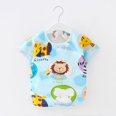 Baby Dinner Coverall Bib Spring And Autumn Long Sleeve Apron 8
