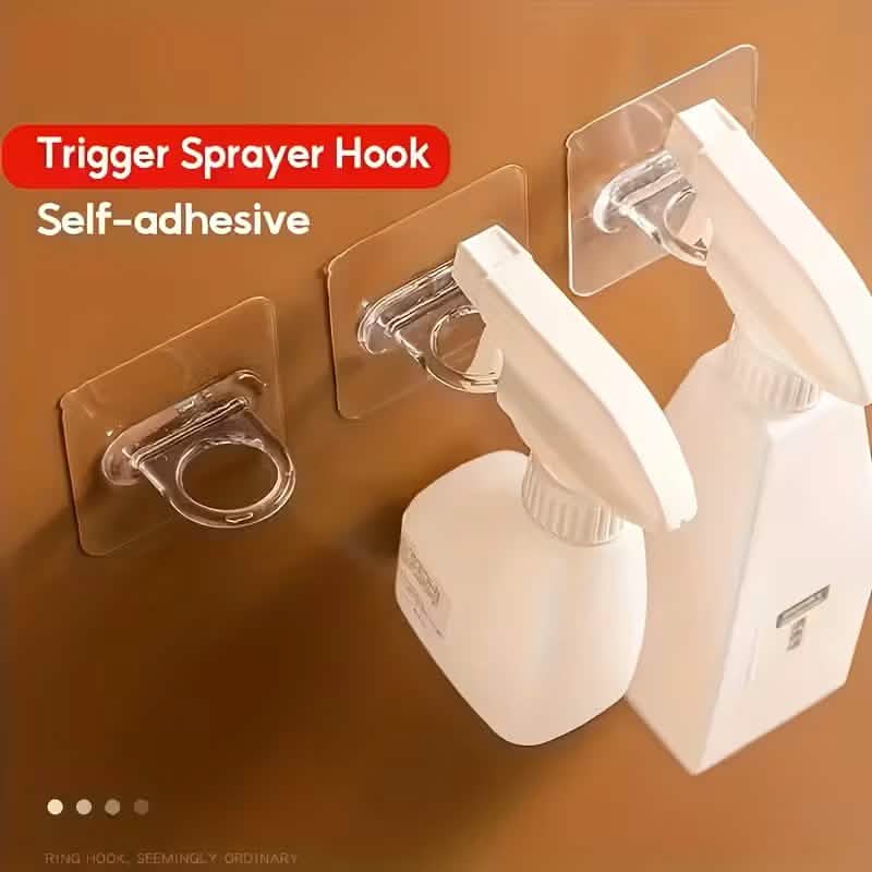 4-Pack Clear Adhesive Utility Hooks 4