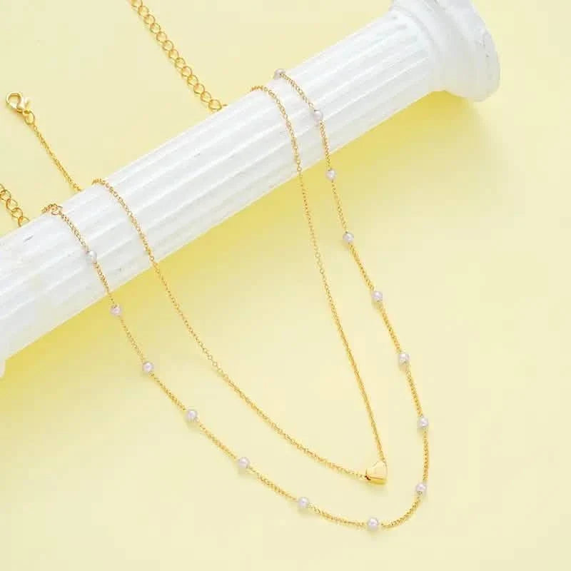 3pcs Heart Necklace & Bracelet Set for Women 4