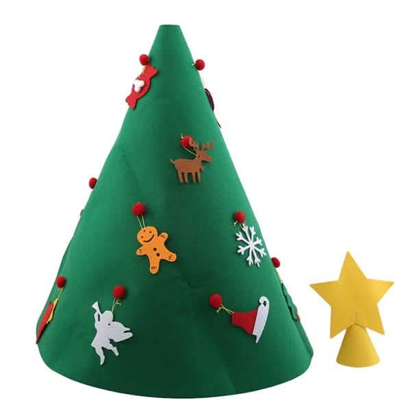 DIY 3D Felt Christmas Tree Upgraded Toddler Christmas Tree 7