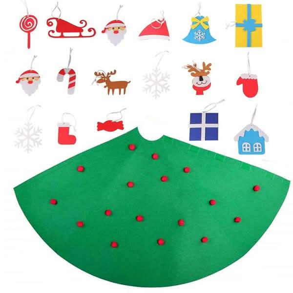 DIY 3D Felt Christmas Tree Upgraded Toddler Christmas Tree 9
