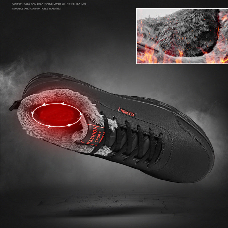 Men Sneakers Winter Warm Sports Shoes With Plush 9