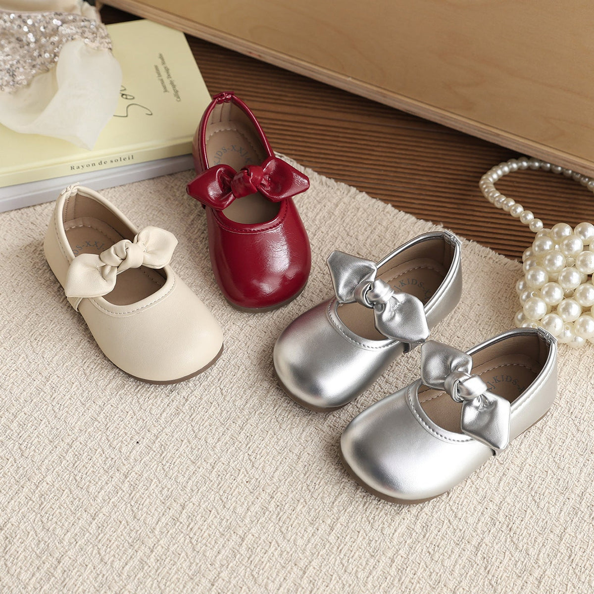 Cute Bow-knot Princess Shoes Soft-soled Performance Shoes 2