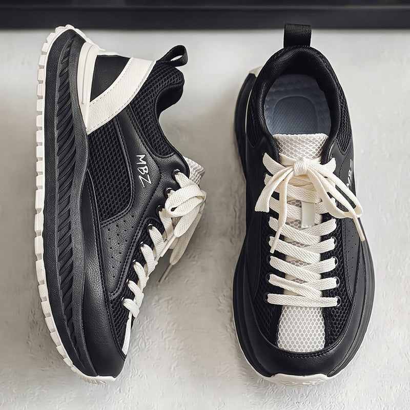 Men's Shoes 2026 Summer & Autumn New Arrival, Breathable Mesh Low-Top Soft Sole Sneakers, Four-Season Height-Increasing Thick Sole Dad Shoes For Men 3