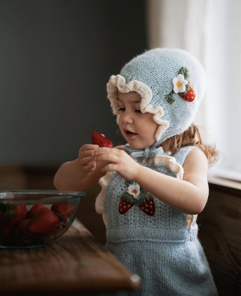 Hand-knitted Wool Yarn Romper Kit For Children 3