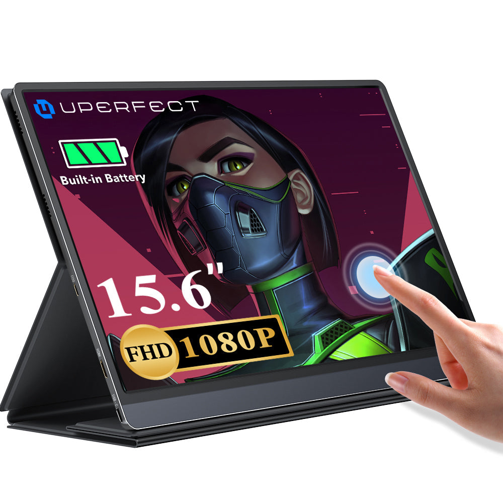 UPERFECT UTouch G16 15.6 Inch 120Hz Portable Gaming Monitor For Steam Deck Built-in 10800mAh Battery External Second Screen 1