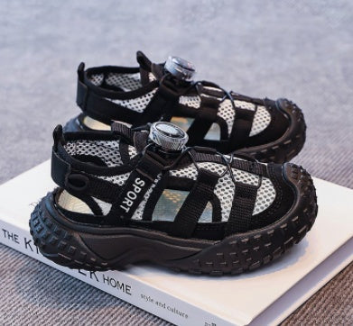2025 New Summer Hollow Breathable Sandals, Ultra Light Soft Sole Dad Sneakers, Unisex Boys Girls Casual Sports Sandals 5
