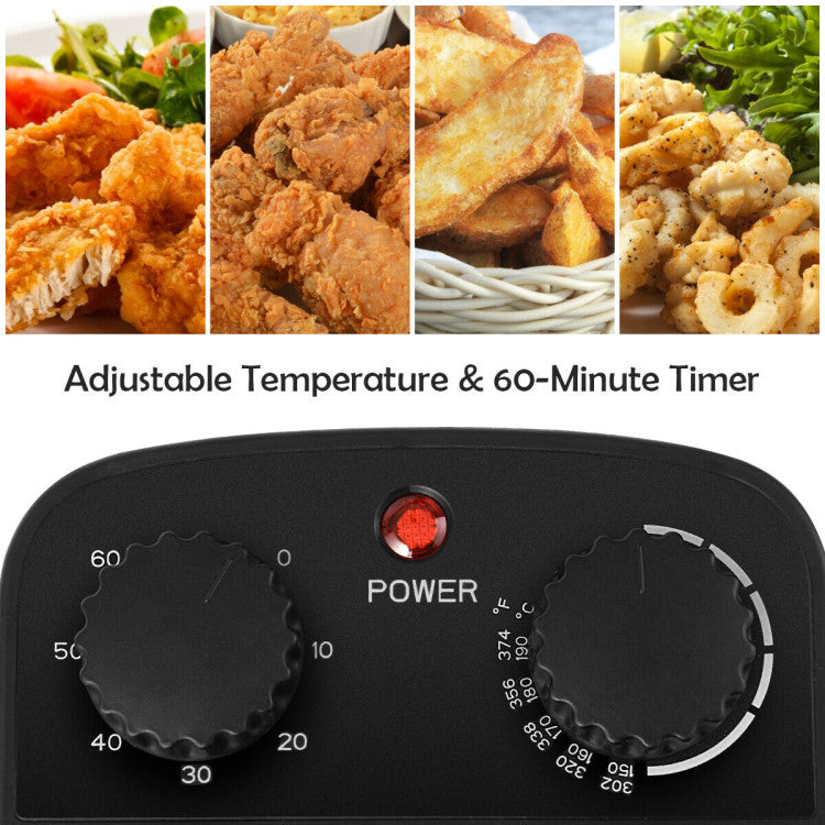 3.2 Quart Electric Stainless Steel Deep Fryer with Timer 3