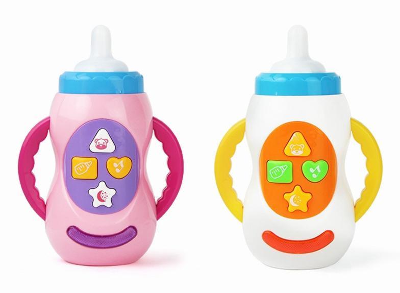 Baby Simulation Milk Bottle Toy LED Flashing Baby Bottle With Sound and Light Toys For Baby 2