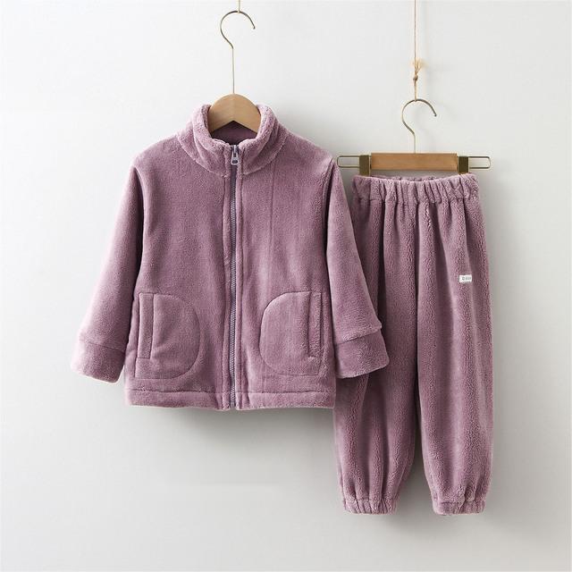 Children Clothes Kids Suit Warm Sweater Girl Fleece Hoodies 2