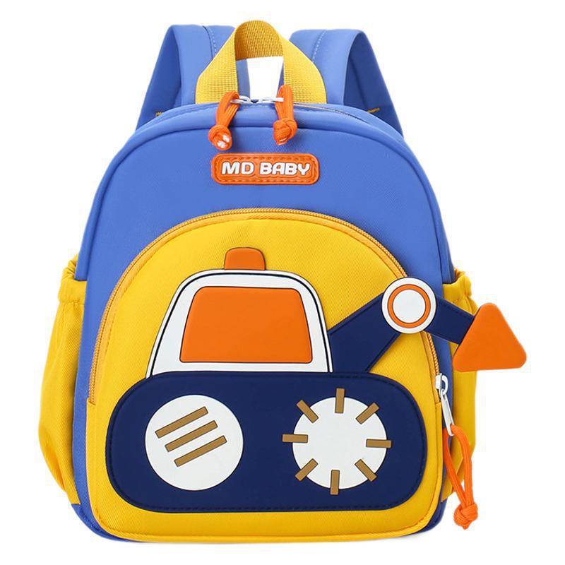 Cute Childrens Backpack Early Education Little Excavator Casual Shoulder Bag 5