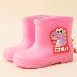 The Waterproof Shoes For Children In Dinosaur Are Thickened And Flexed 3