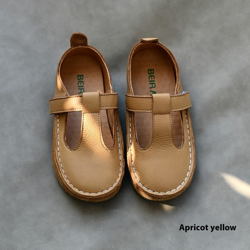 Children's Genuine Leather Soft Calf Leather Shoes Casual Baby Shoes 7