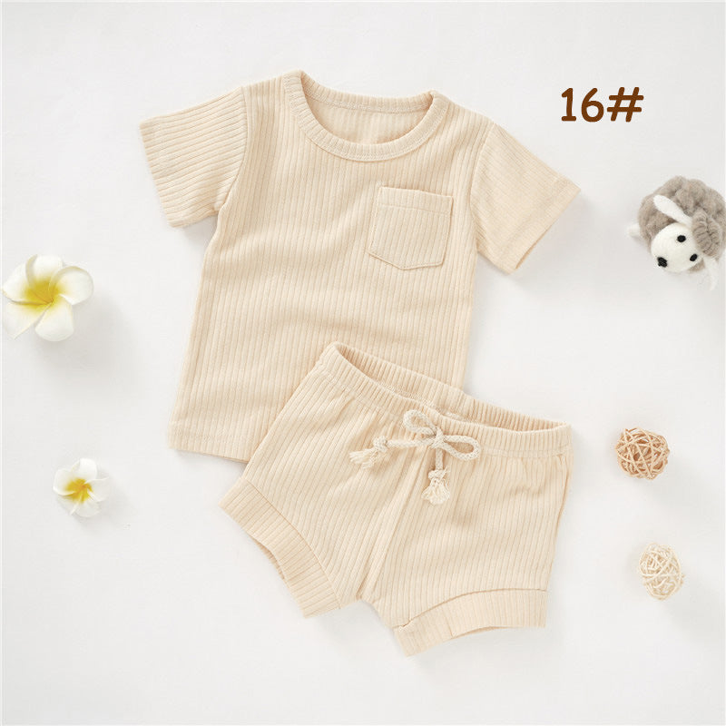 Newborn Short-sleeve And Shorts Set 4