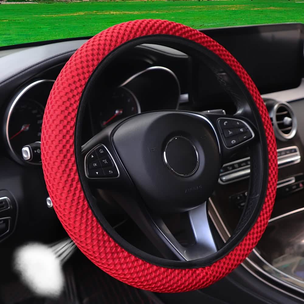 Breathable Comfortable Non-slip Mesh Steering Wheel Cover 4