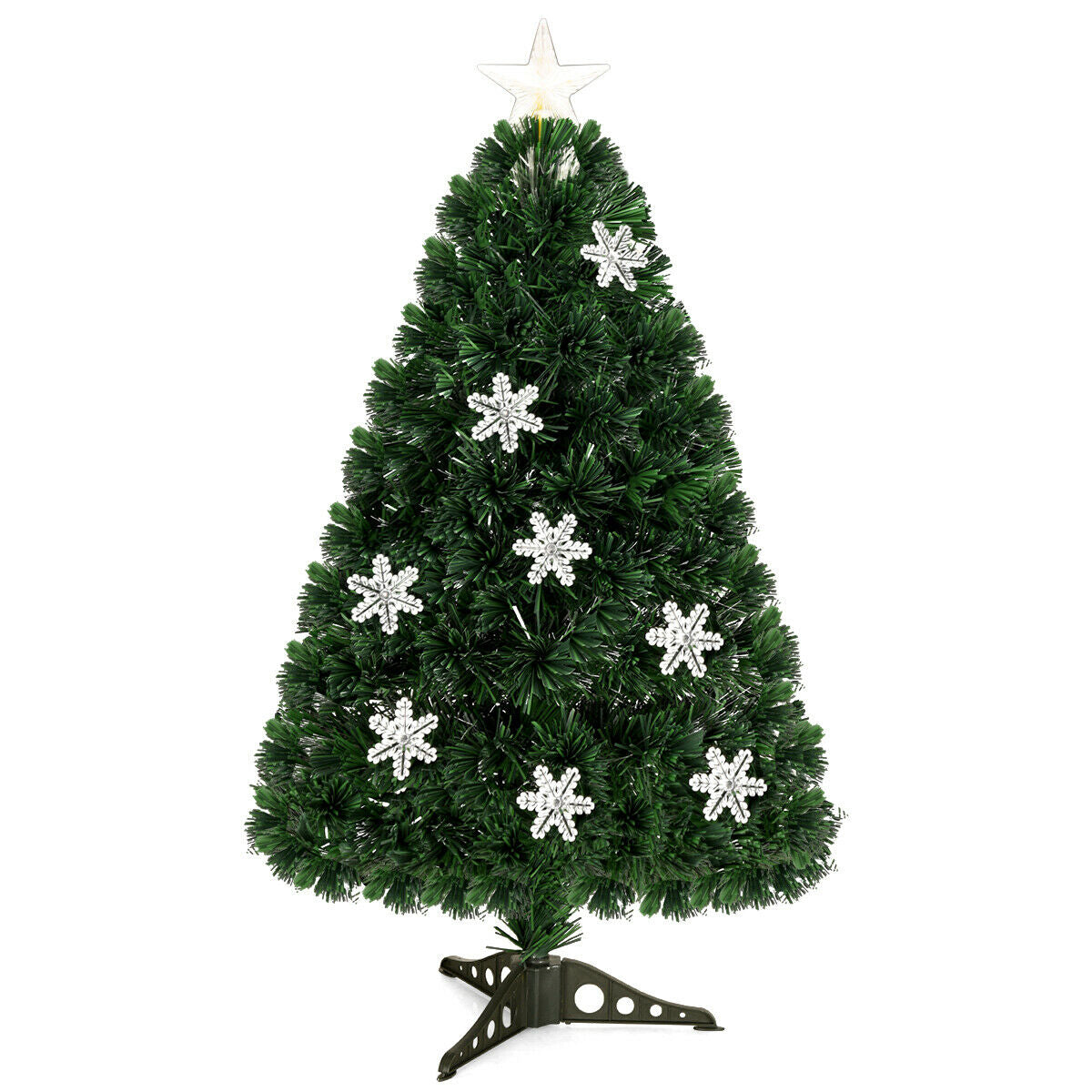 LED Optic Artificial Christmas Tree with Snowflakes 9