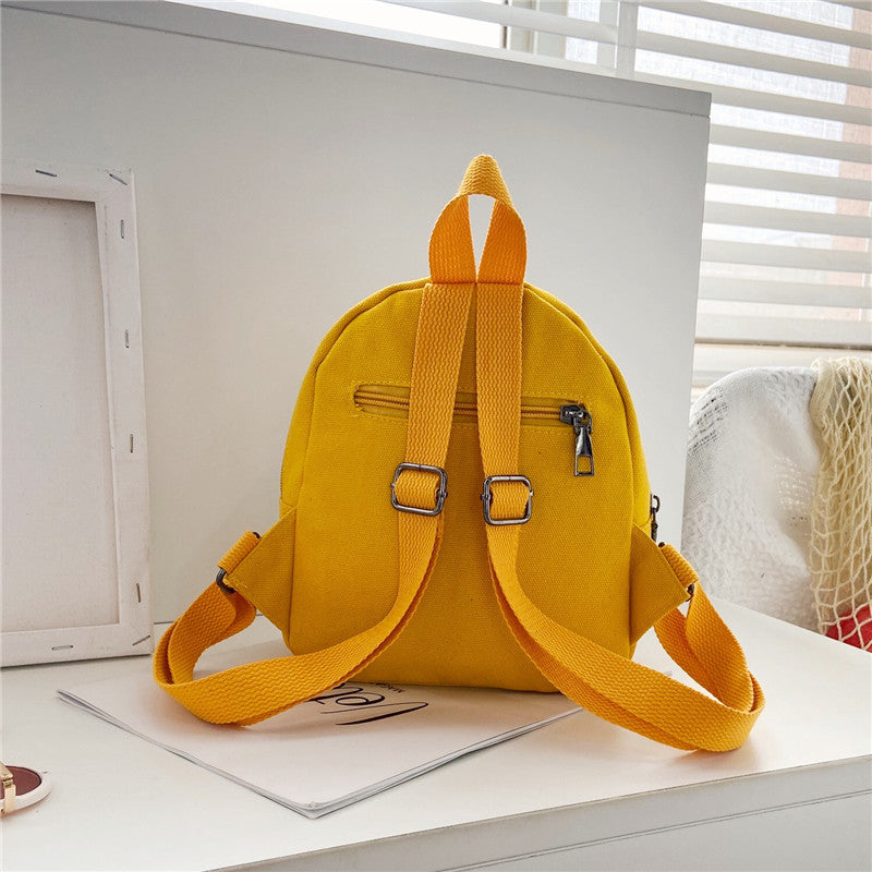 Boys Canvas Backpack Cute Cartoon School Bag 2