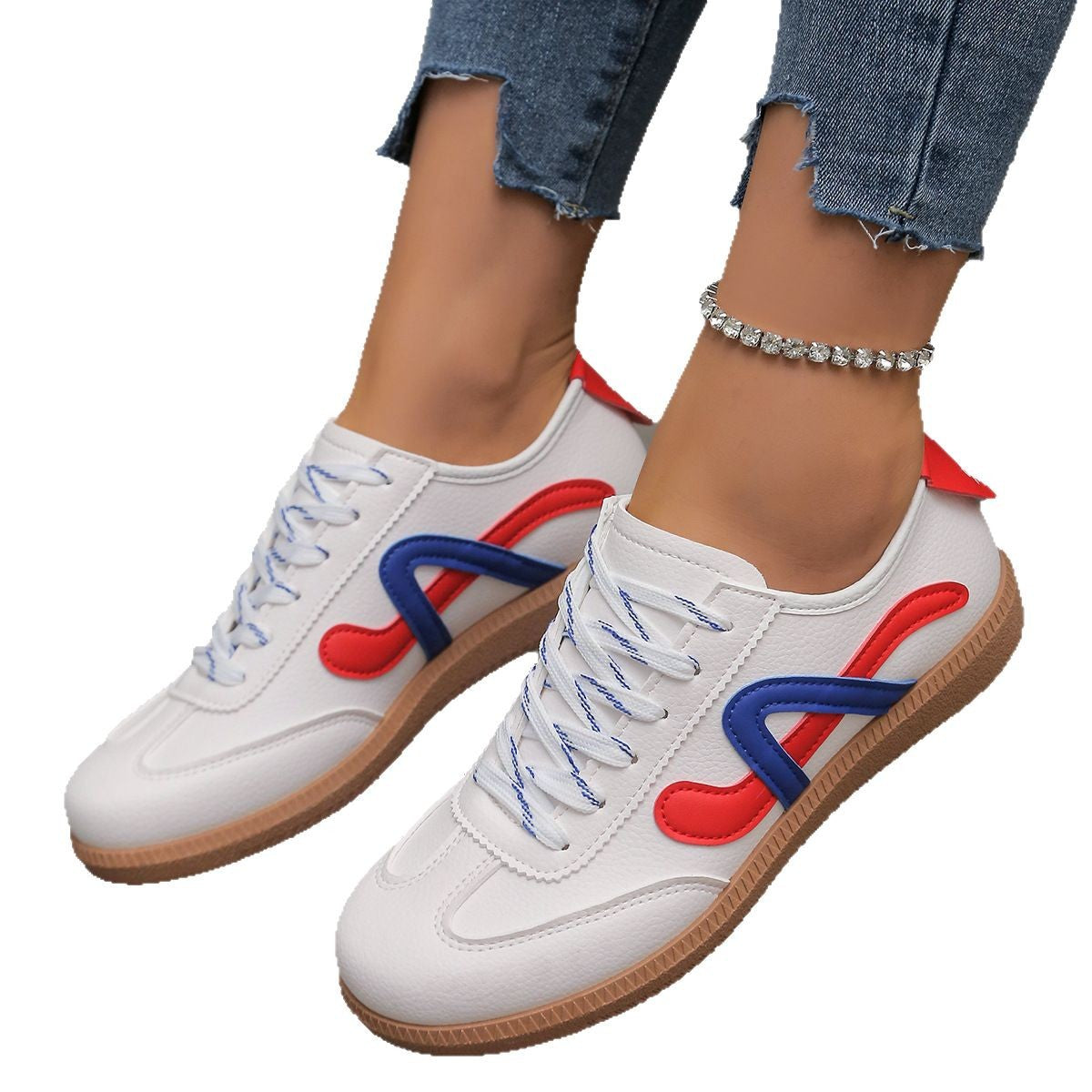 German Training Women's Flat Retro Casual Sports Skate Shoes 5
