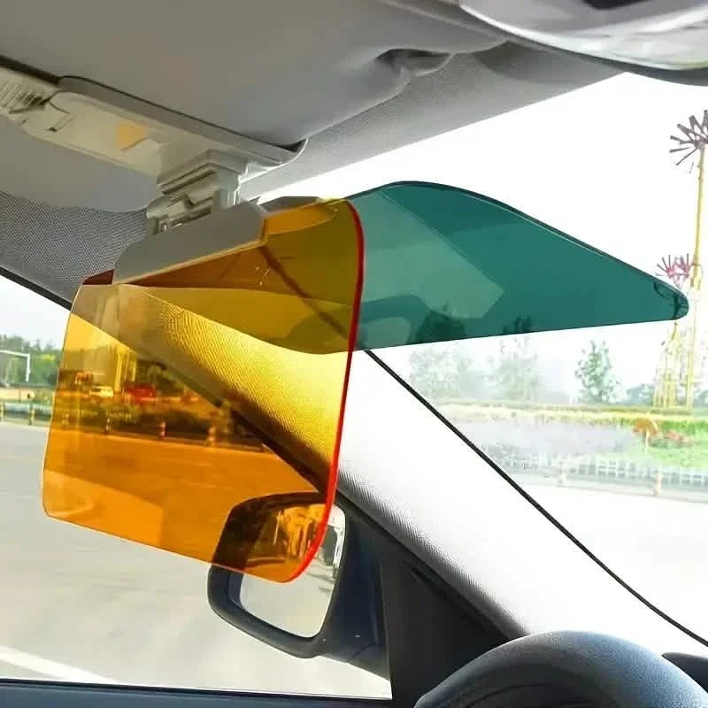 Dual-Use Car Sun Visor – Polarized Day & Night Anti-Glare, UV Resistant 1