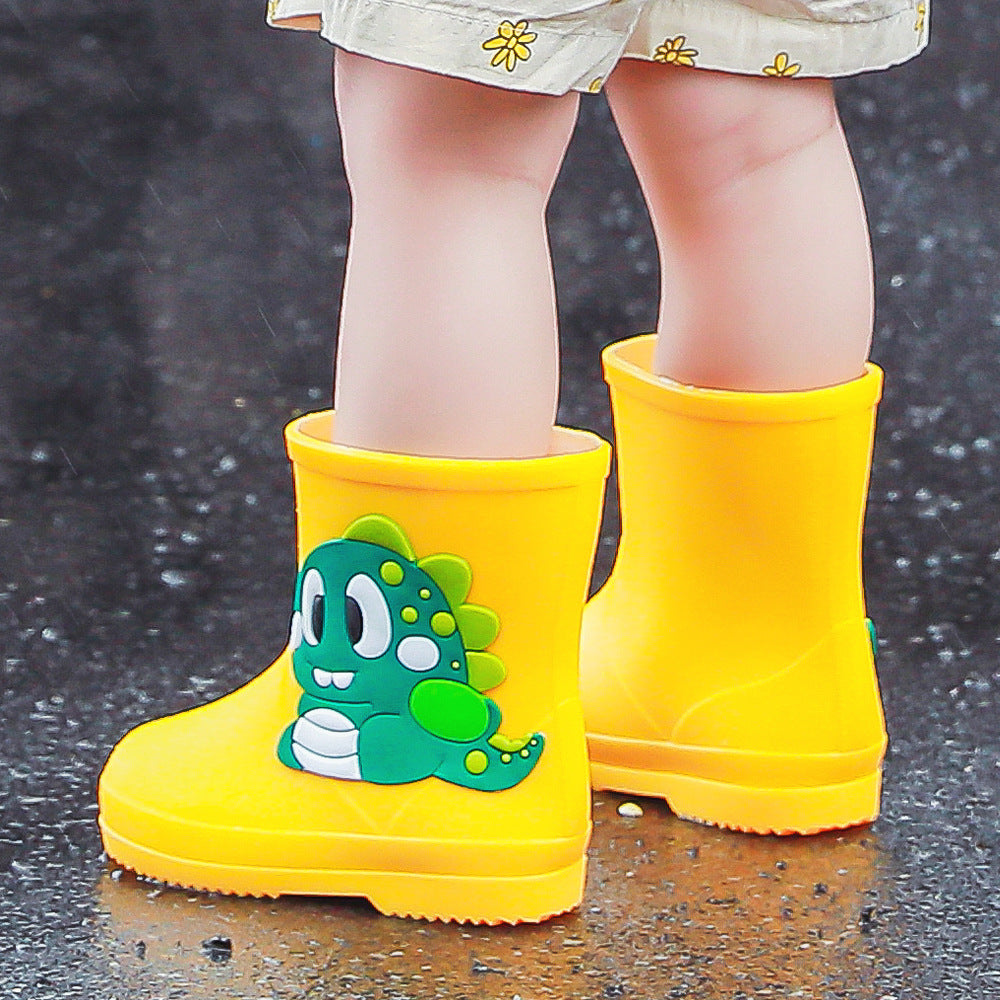 Children's Rain Boots Cartoon Waterproof Short Tube Rain Shoes 2