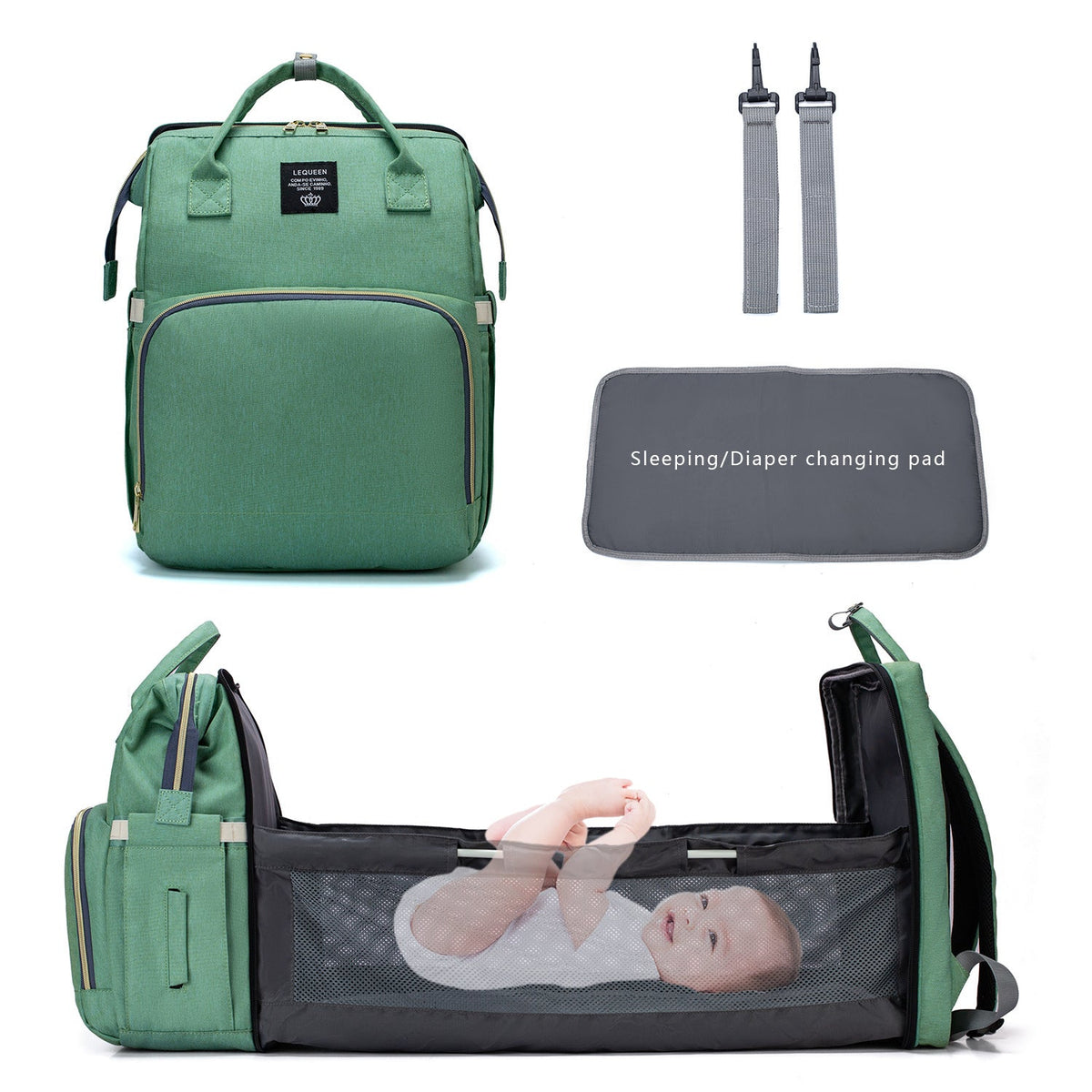 Large Capacity Diaper Bag Mummy Nursing Nappy Backpacks Travel Baby 11