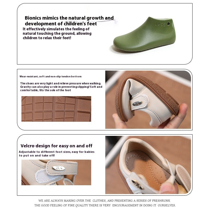 Children's Small Leather Shoes Non-slip Soft Bottom Girl Cute Princess Cartoon Shoes 2