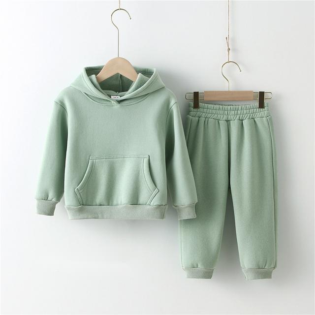 Children Clothes Kids Suit Warm Sweater Girl Fleece Hoodies 11