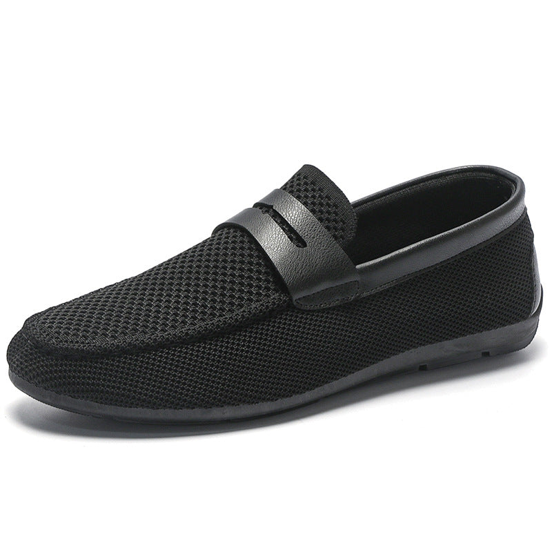 Mens Summer Flyknit Mesh Breathable Slip-On Casual Shoes 4