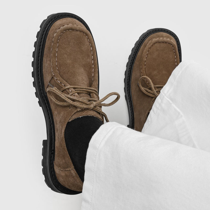 Retro Thick-soled Lace-up Casual Shoes 3