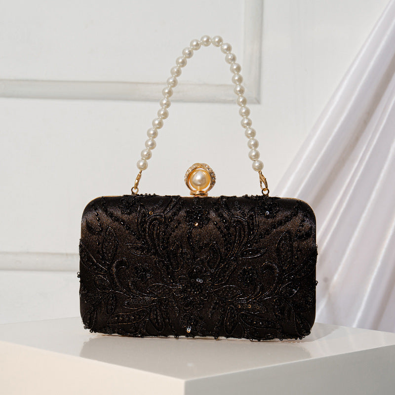 Beaded-embroidery Tote Bag In A Modern Chinese Style For Women 2