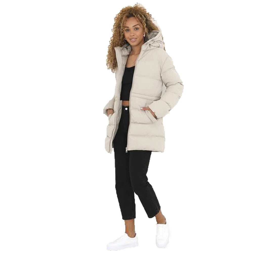 Thick Hooded Thigh Long Winter Warm-keeping Cotton Clothing Women 8