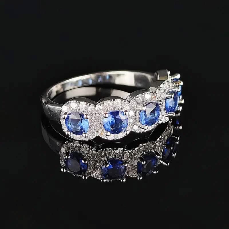 Elegant Copper Ring with Synthetic Cubic Zirconia 4