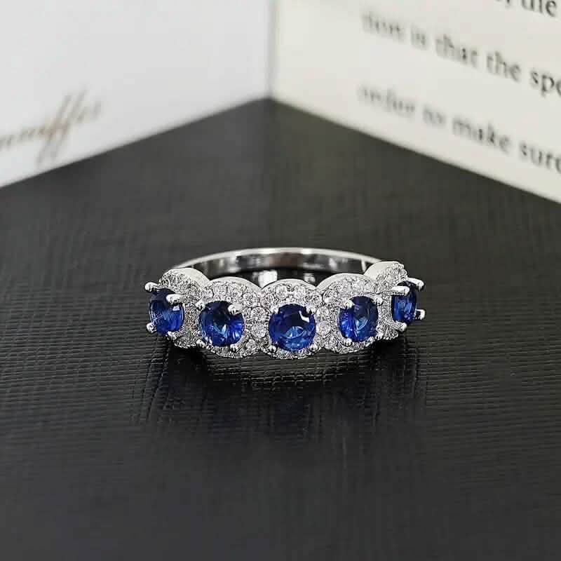 Elegant Copper Ring with Synthetic Cubic Zirconia 5