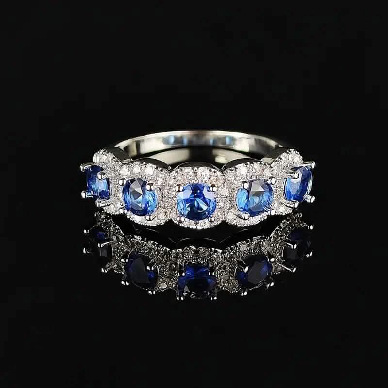 Elegant Copper Ring with Synthetic Cubic Zirconia 3