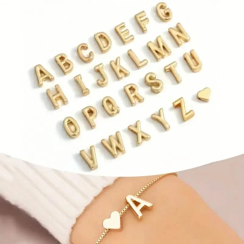 Elegant Love Heart Charm Bracelet - Delicate Minimalist Link Chain 1