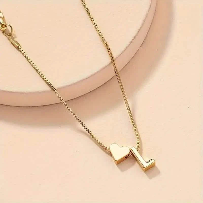 Elegant Love Heart Charm Bracelet - Delicate Minimalist Link Chain 14