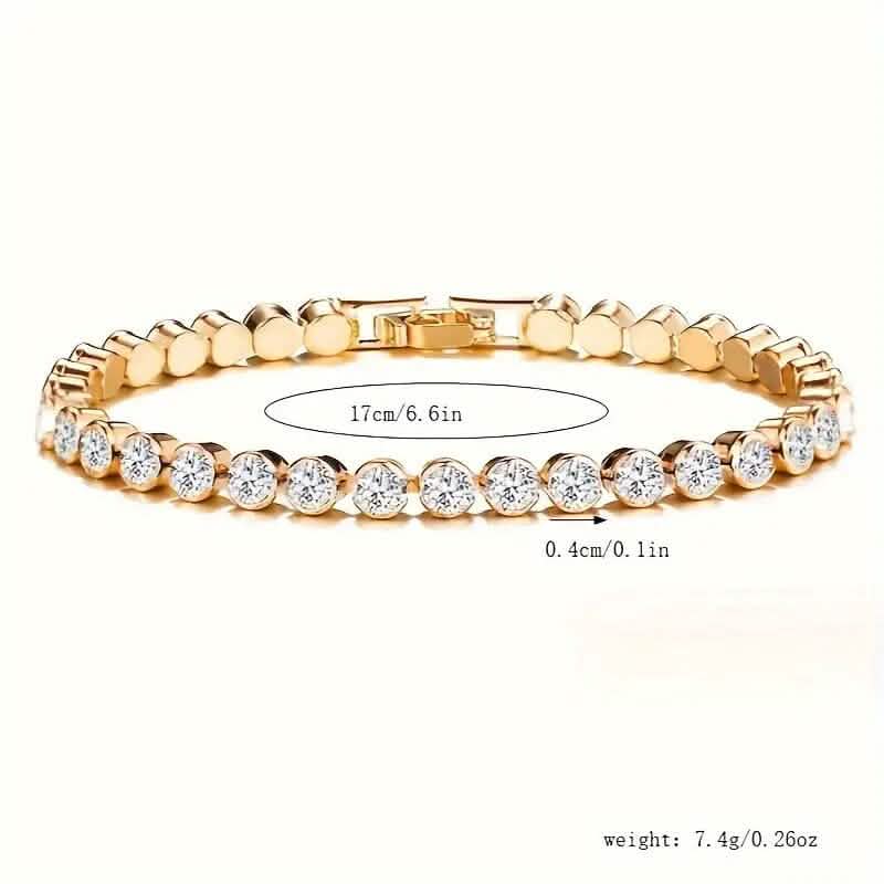 Elegant Rhinestone Tennis Bracelet 4