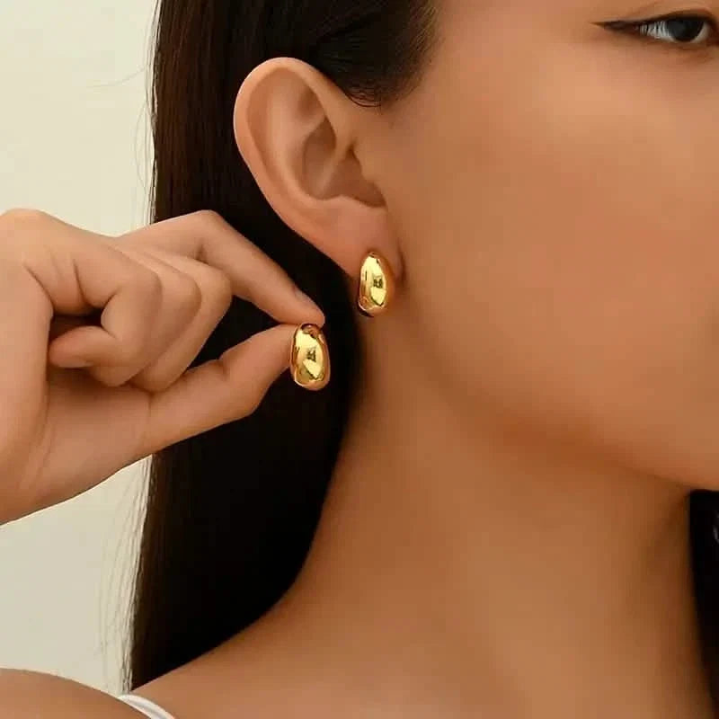 Elegant Water Drop Hoop Earrings for Women 1