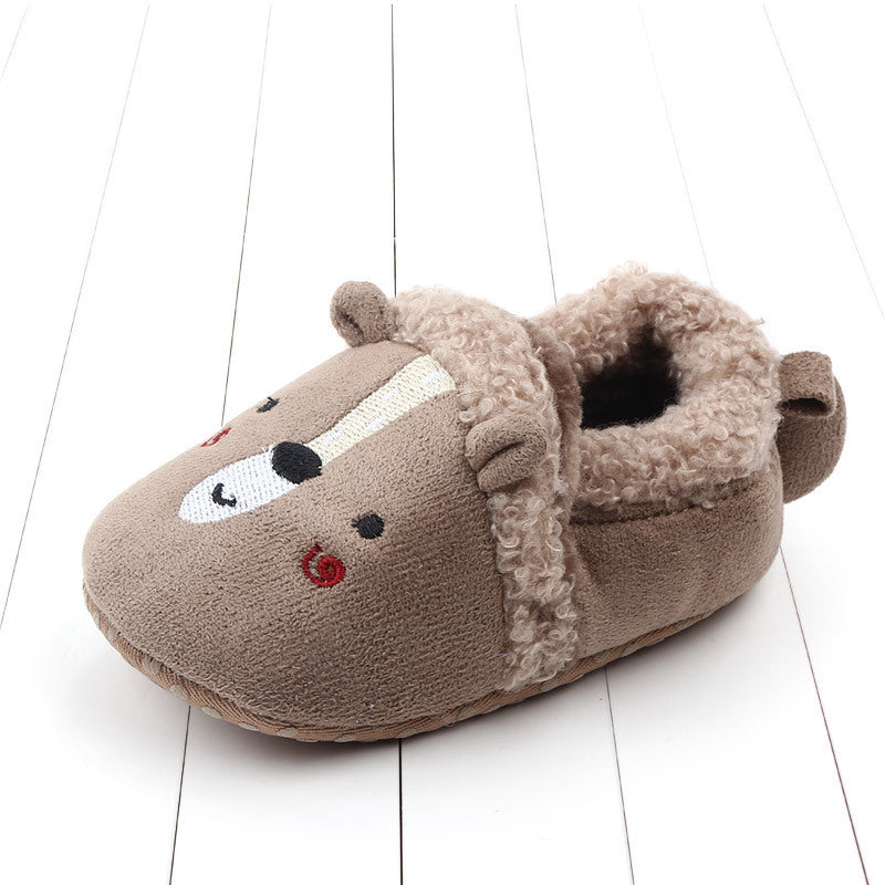 Baby Shoes Adorable Infant Slippers Toddler Baby Boy Girl Knit Crib Shoes 6