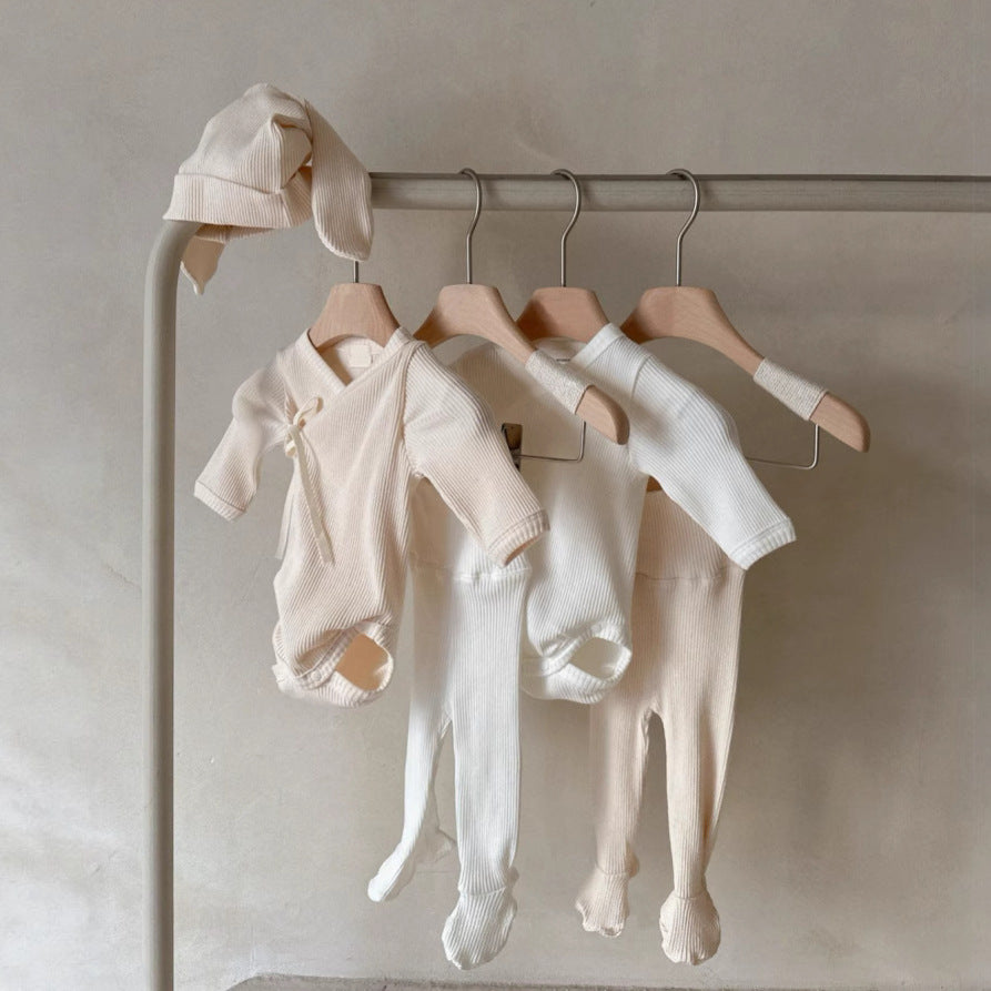 Newborn Clothes Romper Rabbit Ear Hat Set 3