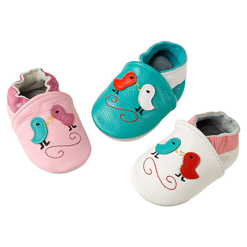Childrens And Babies Genuine Leather First-walking Shoes 4