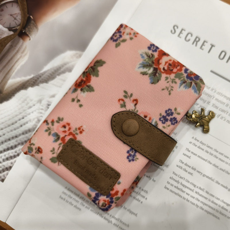 Multifunctional Tri-fold Fashion Multi-card-slot Printed Wallet 12